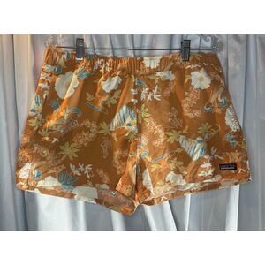 Patagonia Womans Barely Baggies Shorts Size L Toasted peach